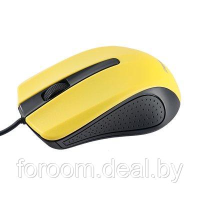 Perfeo мышь оптическая "RAINBOW", 3 кн, USB, 1,8м, чёрн-жёлт /75 PF_3443 - фото 1 - id-p225946060