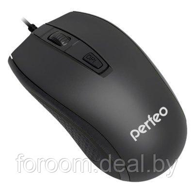 Perfeo мышь оптическая "PROFIL", 4 кн, USB, чёрная /20 PF_4932 - фото 1 - id-p225946065