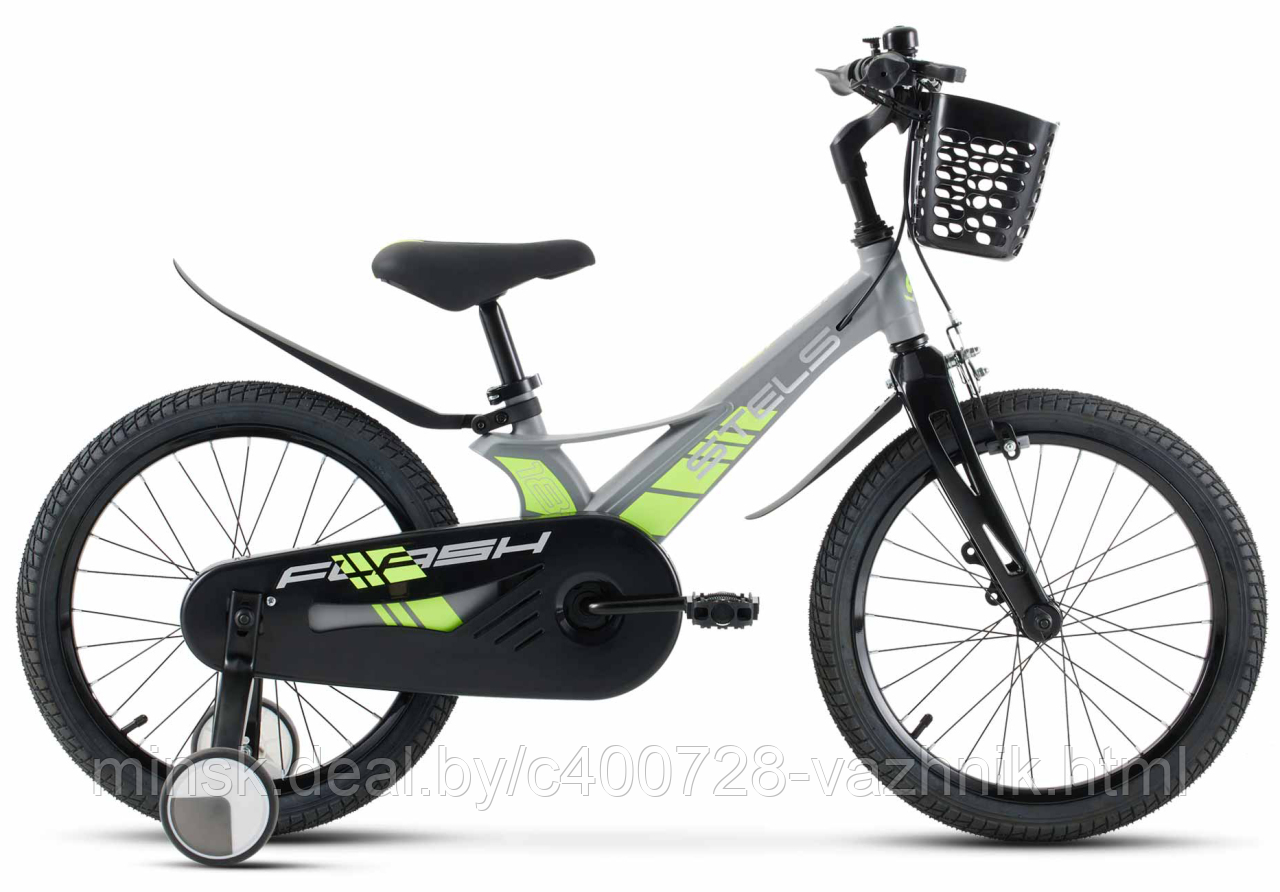 Детский велосипед Stels Flash KR 18" V010 (2024) (темно-синий/зелёный) - фото 2 - id-p225951574