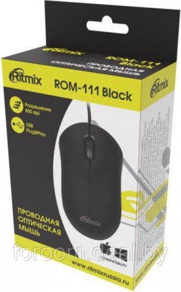 Мышь проводная Ritmix ROM-111 Black 4610015955224 - фото 2 - id-p225949282
