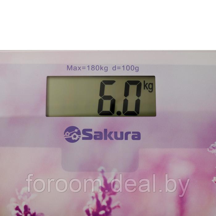 Весы напольные электронные "Лаванда" , до 180кг Sakura SA-5072LF - фото 3 - id-p225948472