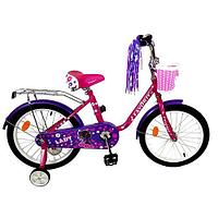 Детский двухколесный велосипед FAVORIT, модель LADY,LAD-20PN