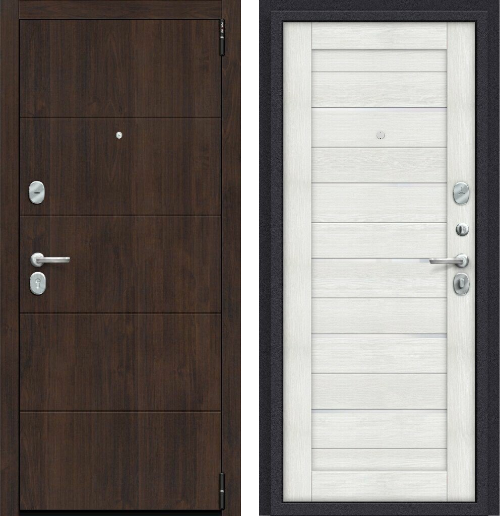 Двери входные металлические Porta R 4.П22 Almon 28/Bianco Veralinga - фото 1 - id-p225951588