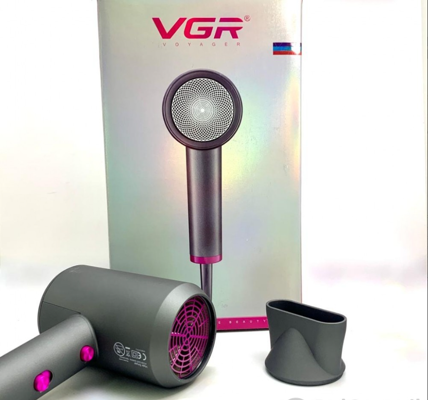 Профессиональный фен для сушки и укладки волос VGR V-431 VOYAGER 1600-1800W (2 темп. режима, 2 скорости) - фото 2 - id-p197610932