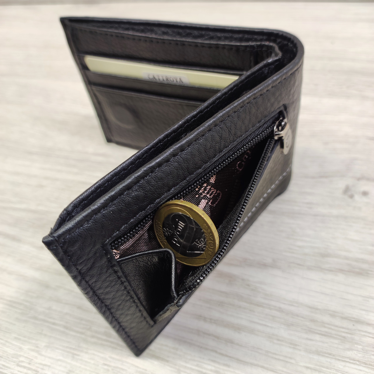 Кошелёк портмоне на магнитах чёрный L558-206 - фото 6 - id-p225266617