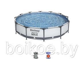 Каркасный бассейн Steel Pro MAX, 366 х 76 см, BESTWAY в комплекте, фото 2