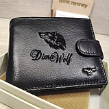 Компактный кошелёк портмоне чёрный L532-207, фото 9