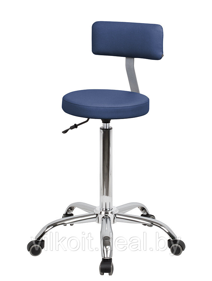 Топ со спинкой стул мастера парикмахера, цвет синий - фото 1 - id-p225952002