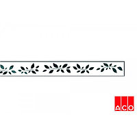 Решётка из стекла (белая с рисунком) для прямого канала ACO ShowerDrain E-line ACO E-line