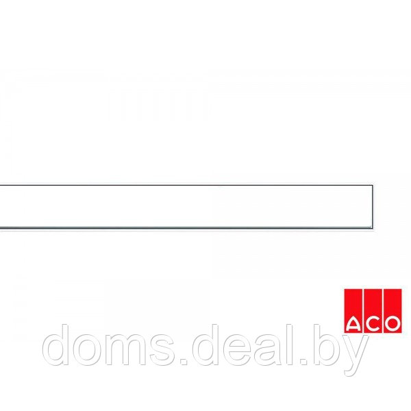 Решётка из стекла (белая) для прямого канала ACO ShowerDrain E-line ACO E-line - фото 1 - id-p138617159