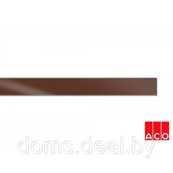 Решётка из стекла (коричневая) для прямого канала ACO ShowerDrain E-line ACO E-line - фото 1 - id-p138617161