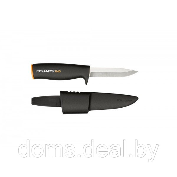 Нож общего назначения с чехлом Fiskars K40 (125860) FISKARS K40-01 - фото 1 - id-p215582262