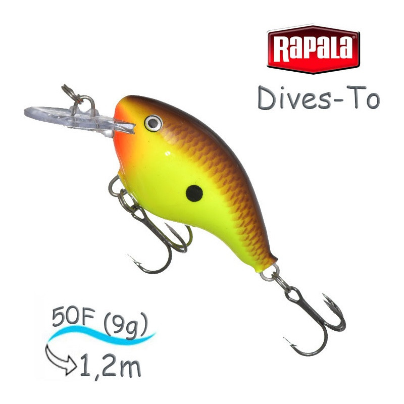 Воблер RAPALA Dives-To 4, CTB