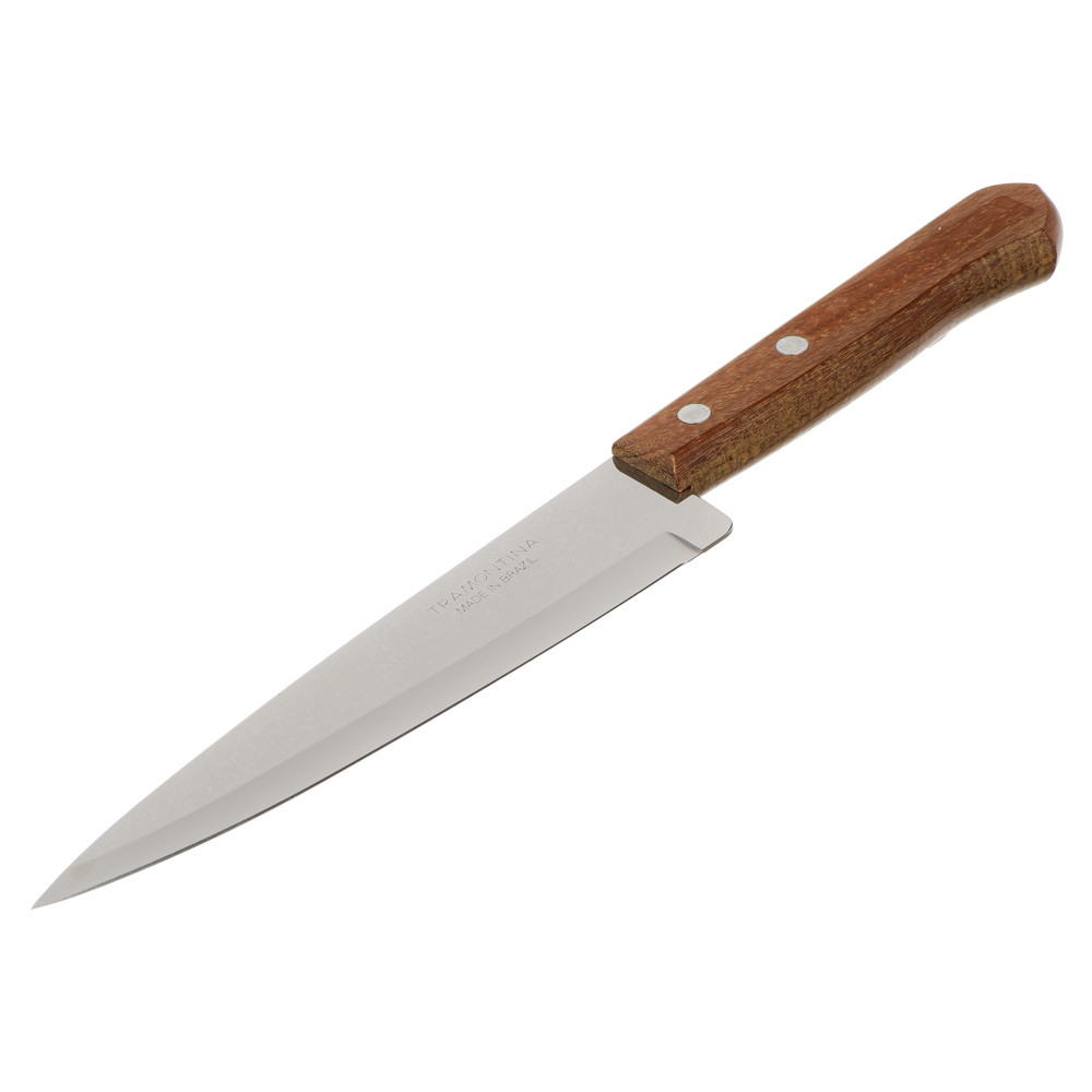 Кухонный нож Tramontina "Universal" с рукояткой из дерева, 15 см - фото 1 - id-p225953421
