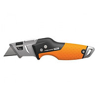 Нож строительный складной, со сменным лезвием CarbonMax FISKARS (1027224) FISKARS Нож
