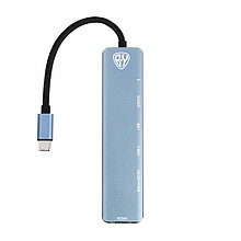 BY USB-концентратор 7 В 1, USB-C INPUT 65 W, HDMI 4K, USB-A 3.0, USB-A 2.0, USB-C, MICRO-SD, SD