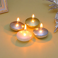 LADECOR Набор перламутровых свечей в виде шара 20 гр, 6 штук, 4 цвета