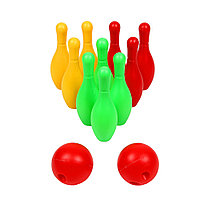 Набор для игры в боулинг SILAPRO, 12 предметов: кегли 16,5 см, шар d=5 см