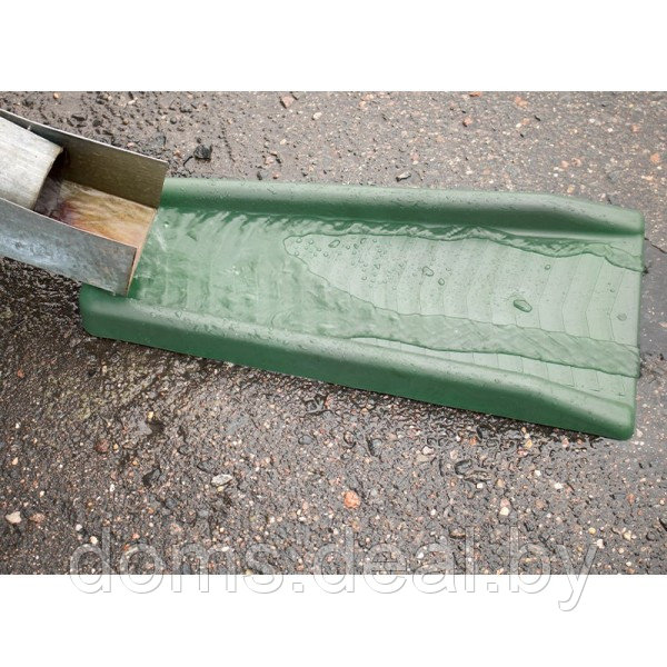 Пластиковый желоб Ecoteck Trickling (зеленый) для отвода вод от водосточных труб Ecoteck Ecoteck Trickling-01 - фото 2 - id-p165081658