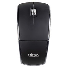 FORZA Компьютерная мышь беспроводная, 800/1200/1600DPI,  2.4GHz, 2xАAA, складная, черн/серебр.