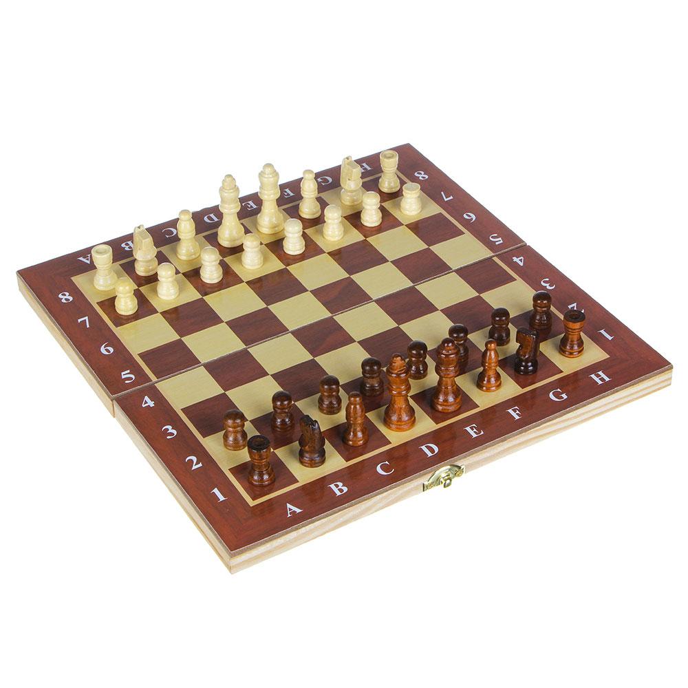Набор игр LDGames 3 в 1 (шашки, шахматы, нарды) дерево - фото 1 - id-p225956076