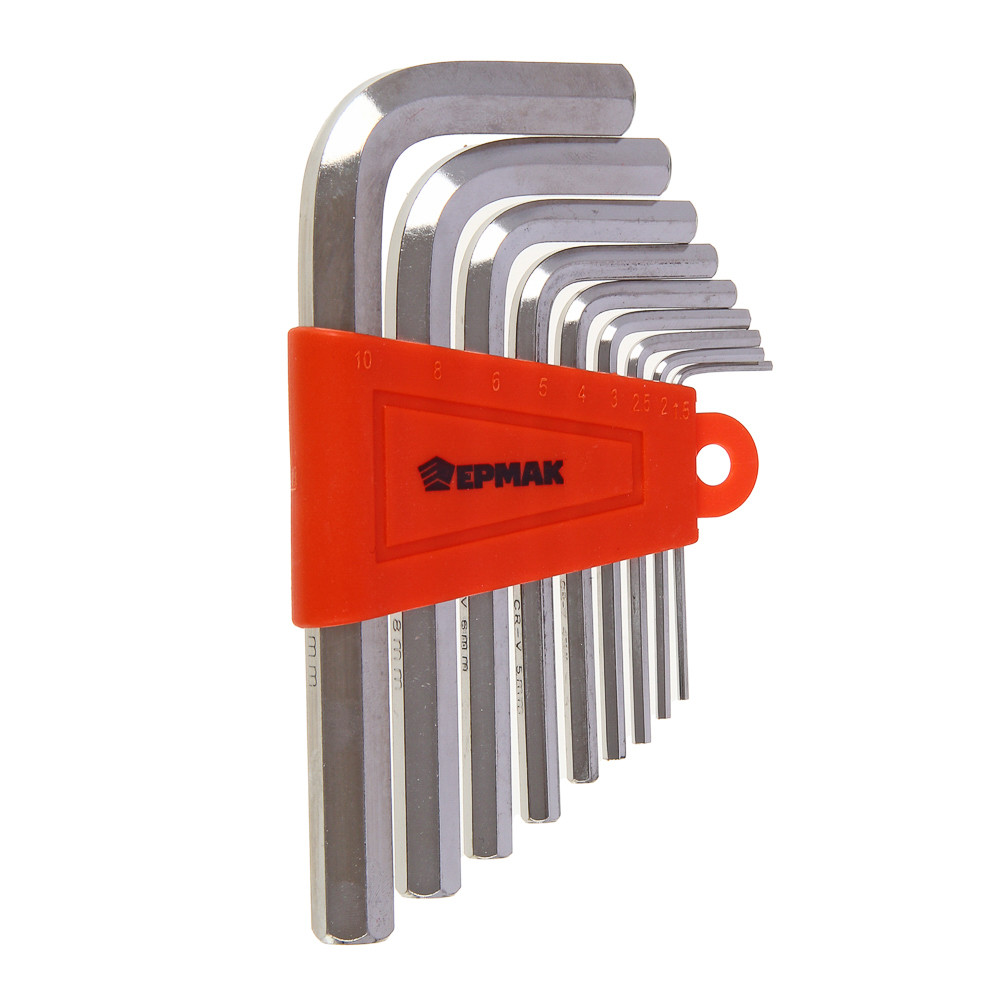 Набор ключей - шестигранников ЕРМАК, 1,5-10 мм, 9 шт - фото 1 - id-p225956148