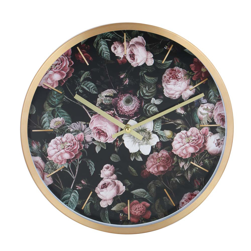 LADECOR CHRONO Часы настенные круглые, металл, 30х30х4 см, 1xАА, арт.2-13