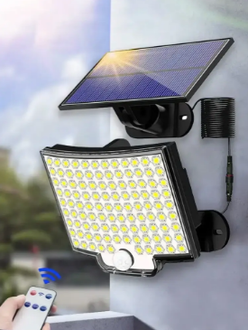 Светильник - прожектор на солнечной батарее Led Solar Sensor Light с датчиком движения и пультом управления - фото 9 - id-p225957826
