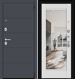 Двери входные металлические Porta R 4.K41 Graphite Pro/Alaska