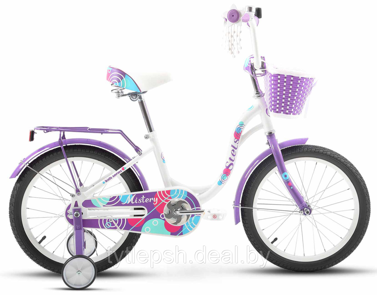 Детский велосипед Stels Mistery C 18" Z010 (2024) розовый/зеленый - фото 2 - id-p225957814