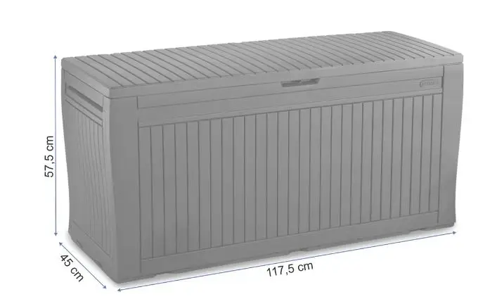 Сундук для хранения Keter Comfy Storage Box 270л, графит - фото 4 - id-p224497246