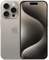 Смартфон Apple A3104 iPhone 15 Pro 256Gb титан моноблок 3G 4G 2Sim 6.1" 1179x2556 iOS 17 48Mpix 802.11