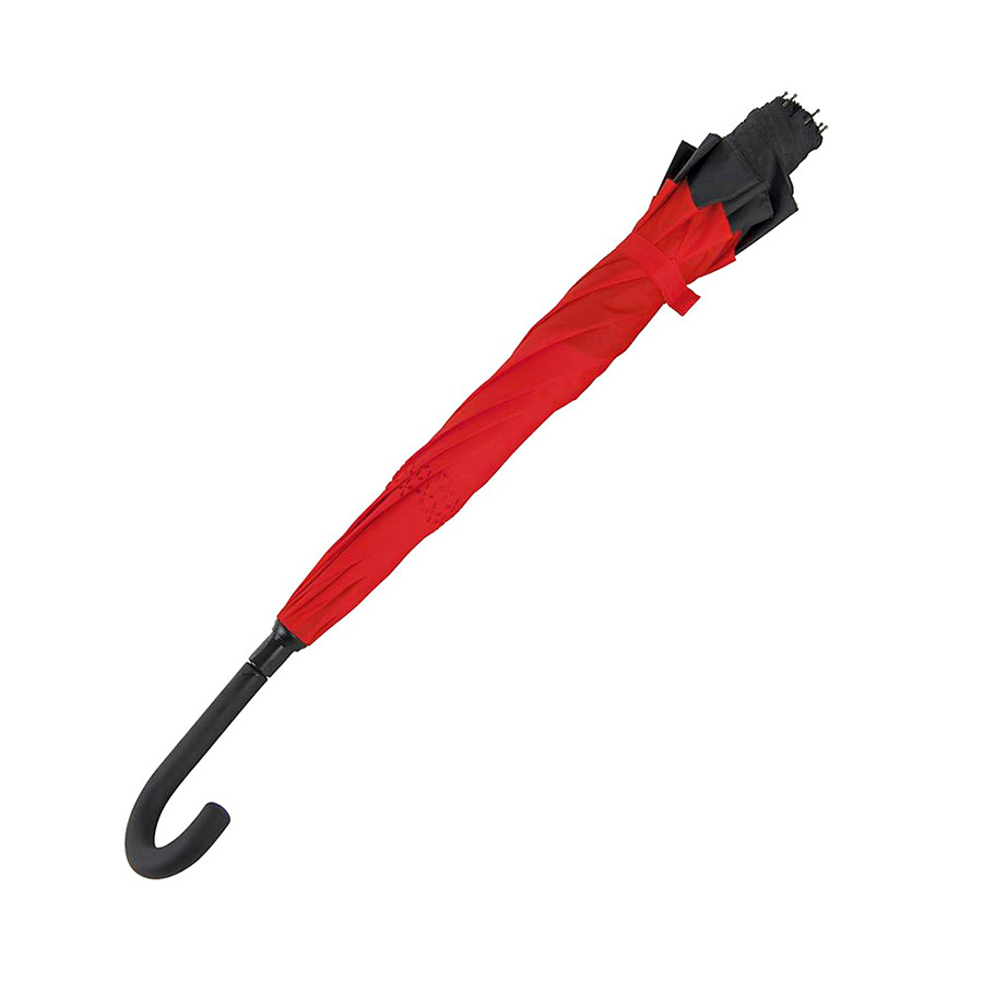 Зонт-трость обратного сложения Chaplin красный для нанесения логотипа - фото 3 - id-p225958152