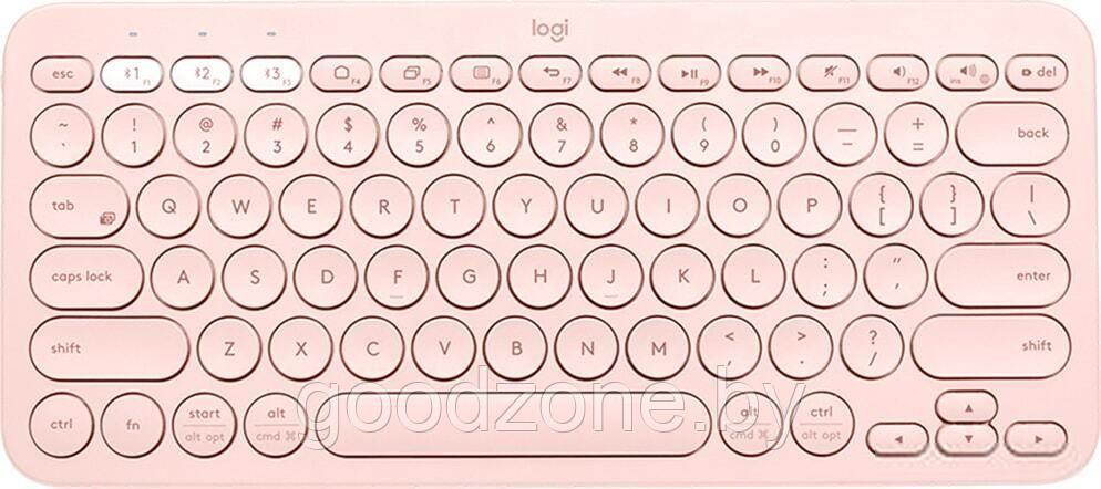 Клавиатура Logitech Multi-Device K380 Bluetooth 920-010569 (розовый) - фото 1 - id-p225958914
