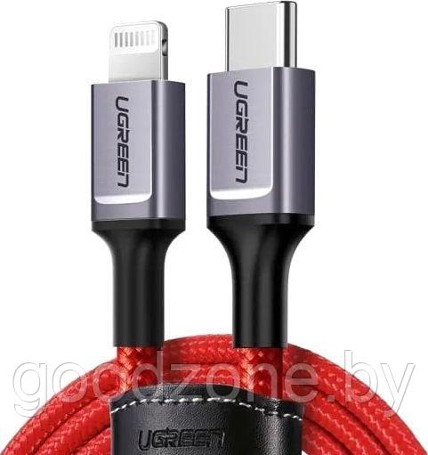 Кабель Ugreen US298 20309 USB Type-C - Lightning (1 м, красный) - фото 1 - id-p225958967