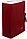 Короб архивный бумвиниловый на завязках Attache корешок 100 мм, 240*330*100 мм, бордовый (красный), фото 2