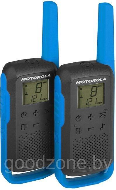 Портативная радиостанция Motorola T62 Walkie-talkie (черный/синий) - фото 1 - id-p225959124