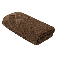 Махровое полотенце, размер 50x80 см, цвет коричневый