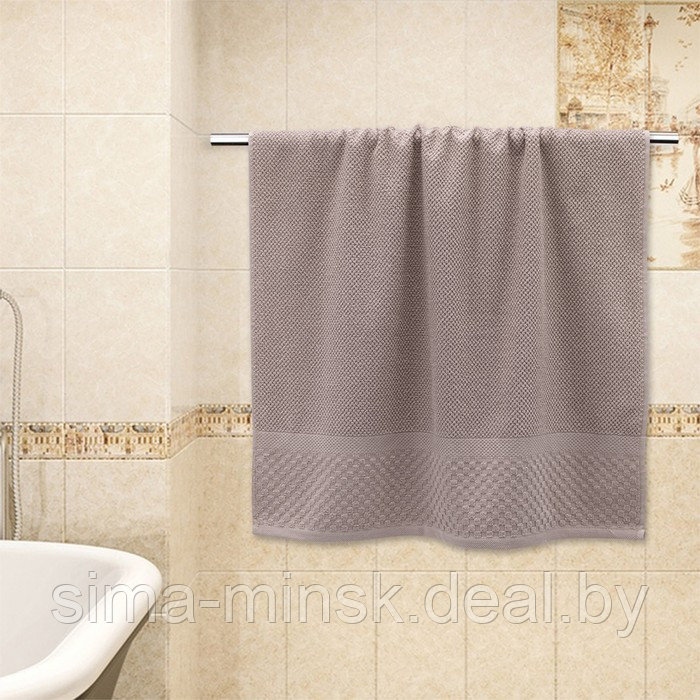 Махровое полотенце, размер 70x130 см, цвет бежевый - фото 3 - id-p225960047