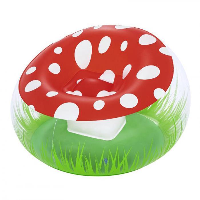 Надувное кресло BestWay Mighty Mushroom 112x112x66cm 75123 BW - фото 1 - id-p225960552