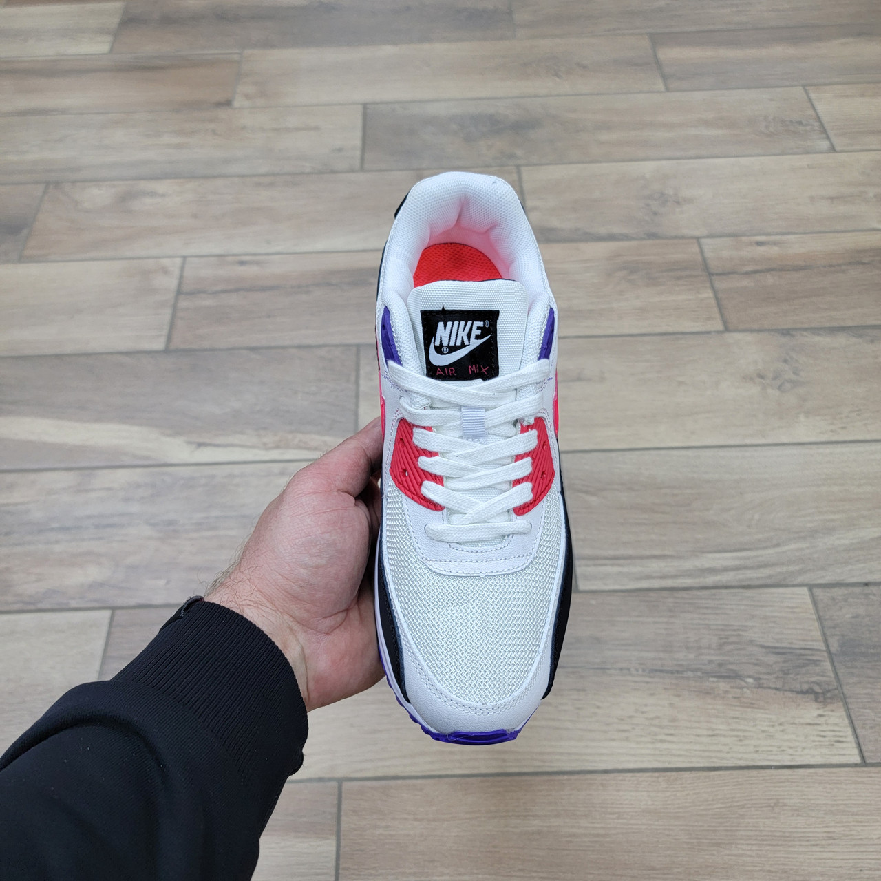 Кроссовки Nike Air Max 90 White Red Black - фото 3 - id-p158988788