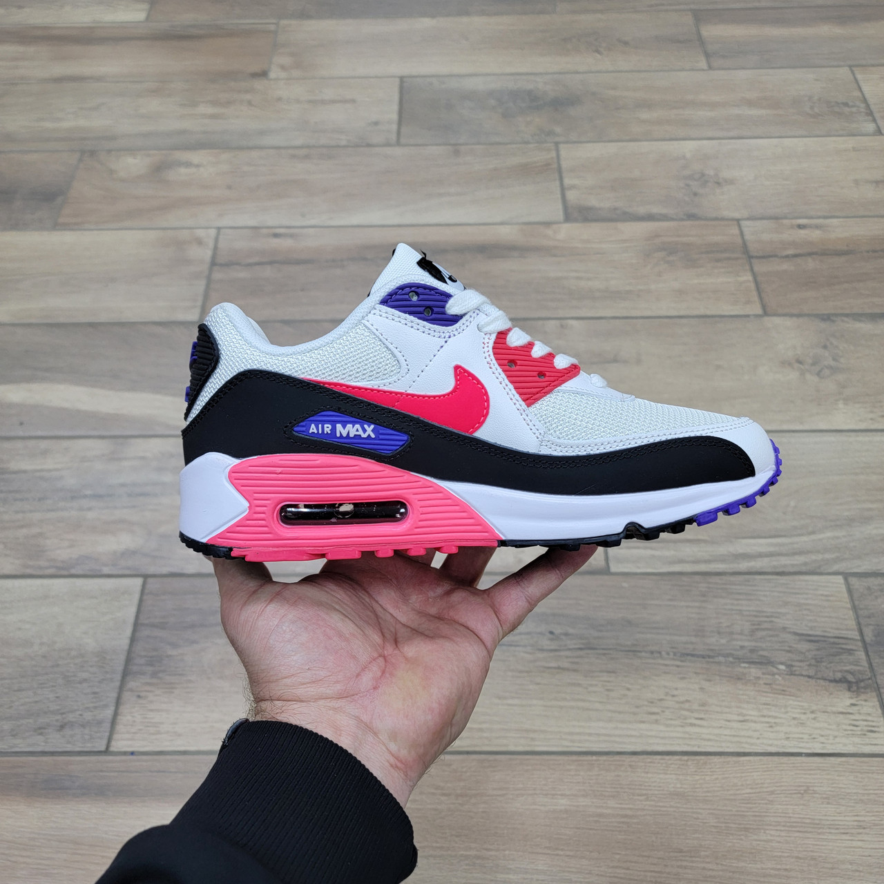 Кроссовки Nike Air Max 90 White Red Black - фото 2 - id-p158988788