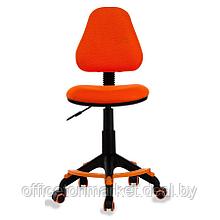 Кресло для детей Бюрократ "KD-4-F", ткань, пластик, оранжевый