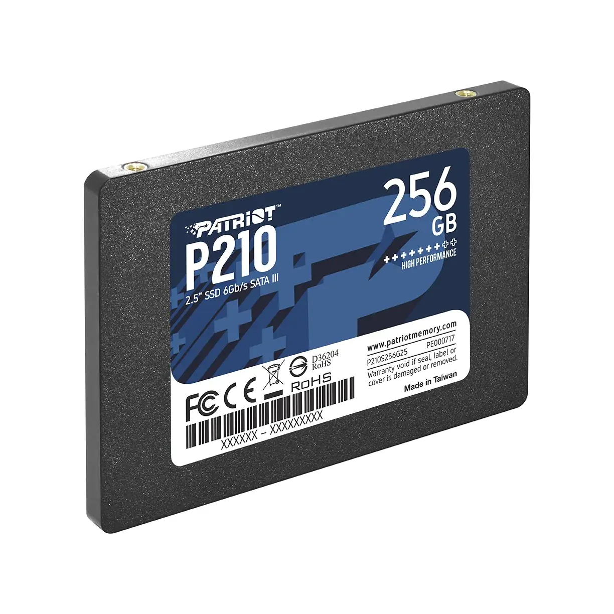 Жесткий диск Patriot P210 256GB P210S256G25 (2,5", SATA 3.0, 3D TLC NAND) 556854 - фото 1 - id-p225963864