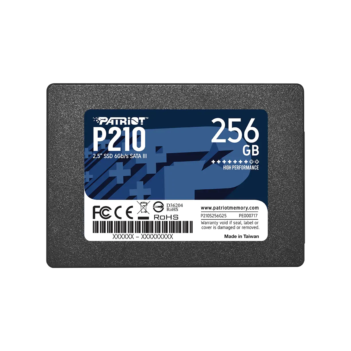 Жесткий диск Patriot P210 256GB P210S256G25 (2,5", SATA 3.0, 3D TLC NAND) 556854 - фото 2 - id-p225963864