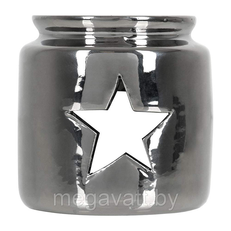 Аромалампа «Звезда» свеча в комплекте, цвет серебряный 7,5х7,5 см - фото 2 - id-p225964013
