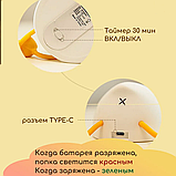 Светильник - ночник силиконовый Сонный Гусь Duck Sleep Lamp (USB, 3 режима, таймер 30 мин), фото 4