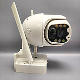 Камера видеонаблюдения уличная на солнечной батарее 4G TP-4 (V380 pro, 3 Мп,  4G  от сим карты, автослежение,, фото 2