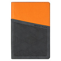 Ежедневник Flexy Smart Porta Nuba Latte Print Sample A5, серый/оранжевый, недатированный, в гибкой обложке