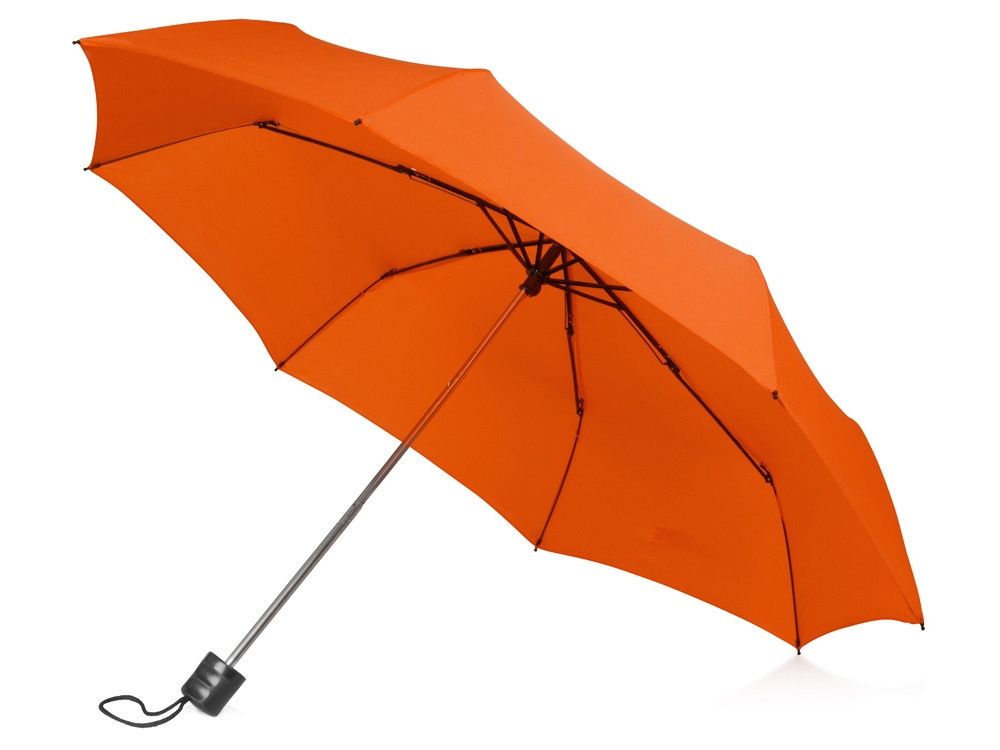 Зонт складной Columbus, механический, 3 сложения, с чехлом, оранжевый - фото 1 - id-p225964410